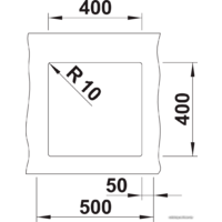 Кухонная мойка Blanco Rotan 400-U 521334 (белый) - Превью изображения №3 — Интернет-магазин ПроЗаказ