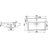 Умывальник Керамин Милан 65 (с пьедесталом) - Превью изображения №7 — Интернет-магазин ПроЗаказ