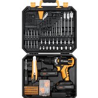 Deko DKCD20FU-Li SET 193 063-4179 (с 2-мя АКБ, кейс, набор оснастки)