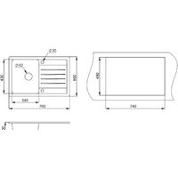 Кухонная мойка Granula 7602 (черный) - Превью изображения №2 — Интернет-магазин ПроЗаказ
