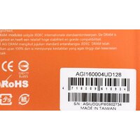 Оперативная память AGI UD128 4ГБ DDR3 1600 МГц AGI160004UD128 - Превью изображения №4 — Интернет-магазин ПроЗаказ