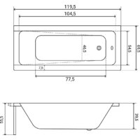 Ванна Lauter Estelle 120х70 21206020 - Превью изображения №30 — Интернет-магазин ПроЗаказ