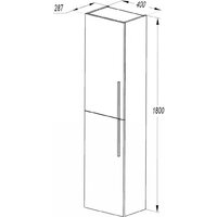 Акватон Шкаф-пенал для ванной Амели 1A262503AEE20 - Превью изображения №4 — Интернет-магазин ПроЗаказ