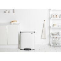 Система сортировки мусора Brabantia Bo Pedal Bin 2 x 30 л (белый) - Превью изображения №11 — Интернет-магазин ПроЗаказ