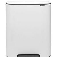 Система сортировки мусора Brabantia Bo Pedal Bin 2 x 30 л (белый) - Превью изображения №1 — Интернет-магазин ПроЗаказ