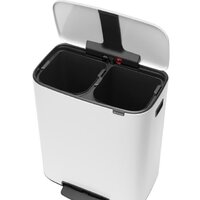 Система сортировки мусора Brabantia Bo Pedal Bin 2 x 30 л (белый) - Превью изображения №5 — Интернет-магазин ПроЗаказ