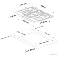 Варочная панель BEKO HILL 75235 S - Превью изображения №2 — Интернет-магазин ПроЗаказ