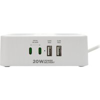 Сетевой фильтр Cablexpert PLT-4-C2U2-W-3 - Превью изображения №2 — Интернет-магазин ПроЗаказ