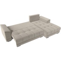 Угловой диван Лига диванов НордСтар правый 121113 (микровельвет бежевый/подушки микровельвет бежевый) - Превью изображения №8 — Интернет-магазин ПроЗаказ