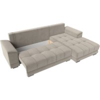 Угловой диван Лига диванов НордСтар правый 121113 (микровельвет бежевый/подушки микровельвет бежевый) - Превью изображения №7 — Интернет-магазин ПроЗаказ