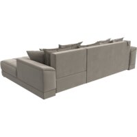 Угловой диван Лига диванов НордСтар правый 121113 (микровельвет бежевый/подушки микровельвет бежевый) - Превью изображения №5 — Интернет-магазин ПроЗаказ