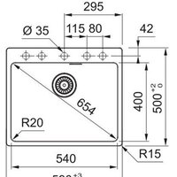 Кухонная мойка Franke MRG 610-54 FTL 114.0696.194 (черный матовый) - Превью изображения №2 — Интернет-магазин ПроЗаказ