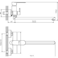 Смеситель Haiba HB22590-7 (черный) - Превью изображения №2 — Интернет-магазин ПроЗаказ