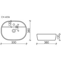Умывальник Ceramica Nova Element CN6036 - Превью изображения №7 — Интернет-магазин ПроЗаказ