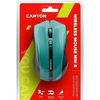 Мышь Canyon MW-5 (темно-бирюзовый) - Превью изображения №4 — Интернет-магазин ПроЗаказ