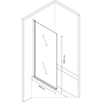 Стеклянная шторка для ванны Berges Wasserhaus River 065001 80х140 - Превью изображения №4 — Интернет-магазин ПроЗаказ