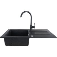 Кухонная мойка Kernau KGS A 50 1B1D Black Metallic - Превью изображения №5 — Интернет-магазин ПроЗаказ