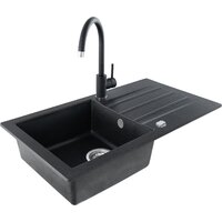 Кухонная мойка Kernau KGS A 50 1B1D Black Metallic - Превью изображения №3 — Интернет-магазин ПроЗаказ