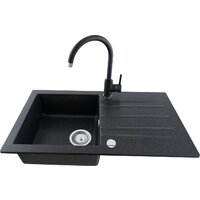 Кухонная мойка Kernau KGS A 50 1B1D Black Metallic - Превью изображения №7 — Интернет-магазин ПроЗаказ