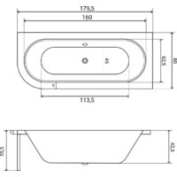 Ванна Lauter Bliss 180х80 P 21201082P - Превью изображения №30 — Интернет-магазин ПроЗаказ