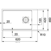 Кухонная мойка Franke Kanon KNG 110-62 125.0528.618 (кофе) - Превью изображения №2 — Интернет-магазин ПроЗаказ