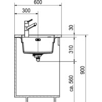Кухонная мойка Franke Kanon KNG 110-62 125.0528.618 (кофе) - Превью изображения №4 — Интернет-магазин ПроЗаказ