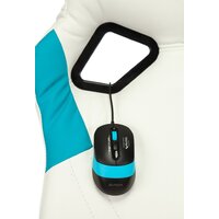 Игровое (геймерское) кресло Zombie Runner (белый/голубой) - Превью изображения №5 — Интернет-магазин ПроЗаказ