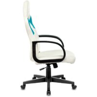 Игровое (геймерское) кресло Zombie Runner (белый/голубой) - Превью изображения №3 — Интернет-магазин ПроЗаказ