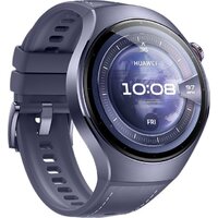 Умные часы Huawei Watch 5 46 мм (фиолетовый, с фиолетовым силиконовым ремешком, международная версия) - Превью изображения №5 — Интернет-магазин ПроЗаказ