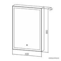  Silver Mirrors Шкаф с зеркалом Киотo 60х80 LED-00002359 - Превью изображения №8 — Интернет-магазин ПроЗаказ