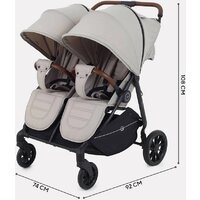 Коляска прогулочная «книга» Rant Twinny RA151 2025 (milk coffee) - Превью изображения №2 — Интернет-магазин ПроЗаказ