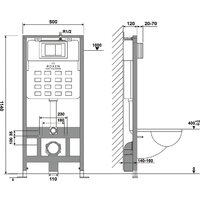 Инсталляция для унитаза Roxen StounFix Dual Fresh 966326 - Превью изображения №9 — Интернет-магазин ПроЗаказ