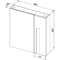  АВН Шкаф с зеркалом Ливорно 60 33.15 - Превью изображения №6 — Интернет-магазин ПроЗаказ