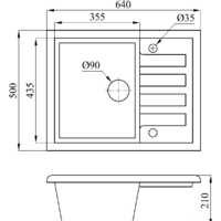 Кухонная мойка БелЭворс Vega R (бежевый) - Превью изображения №2 — Интернет-магазин ПроЗаказ