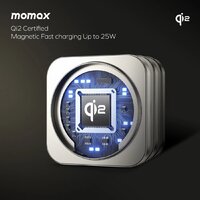 Беспроводное зарядное Momax Q2.Mag 3-in-1 UD31L (титановый) - Превью изображения №9 — Интернет-магазин ПроЗаказ