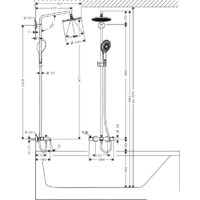 Душевая система  Hansgrohe Raindance Select 240 Showerpipe (27117000) - Превью изображения №2 — Интернет-магазин ПроЗаказ