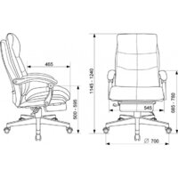 Офисное кресло Бюрократ CH-824MSG-BF (черный) - Превью изображения №15 — Интернет-магазин ПроЗаказ