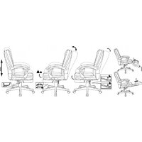 Офисное кресло Бюрократ CH-824MSG-BF (черный) - Превью изображения №14 — Интернет-магазин ПроЗаказ
