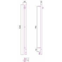 Полотенцесушитель Сунержа Нюанс 3.0 1200 правый 032-5843-1253 - Превью изображения №4 — Интернет-магазин ПроЗаказ