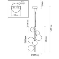 Подвесная люстра Odeon Light Tovi 4818/6 - Превью изображения №4 — Интернет-магазин ПроЗаказ