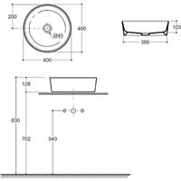 Умывальник Керамин Арена 40 ФС (серый, матовый) - Превью изображения №6 — Интернет-магазин ПроЗаказ