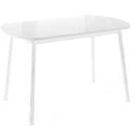 Мебель Импэкс Leset Мидел Мини (металл белый-стекло белое)