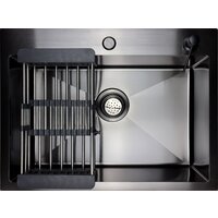 Кухонная мойка Berge 6045 Premium (черный) - Превью изображения №6 — Интернет-магазин ПроЗаказ