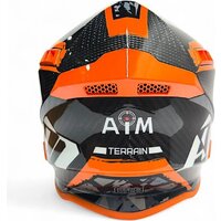 Мотошлем AIM RH855 Carbon Terrain RH855T-DBO-M (M, черный/оранжевый) - Превью изображения №4 — Интернет-магазин ПроЗаказ