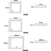 Душевой поддон Rea Savoy 90x90 (черный) - Превью изображения №4 — Интернет-магазин ПроЗаказ