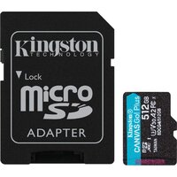 Kingston Canvas Go! microSDXC 512GB SDCG4/512GB (с адаптером)