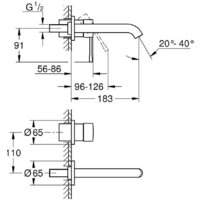 Смеситель Grohe Essence 29192001 - Превью изображения №2 — Интернет-магазин ПроЗаказ