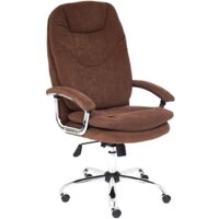 Офисное кресло TetChair Softy LUX (флок, коричневый) - Превью изображения №1 — Интернет-магазин ПроЗаказ