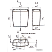 Унитаз напольный Оскольская керамика Суперкомпакт (белый, косой выпуск) - Превью изображения №3 — Интернет-магазин ПроЗаказ
