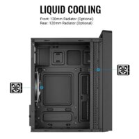 Корпус AeroCool CS-109-G-BK-v1 - Превью изображения №6 — Интернет-магазин ПроЗаказ